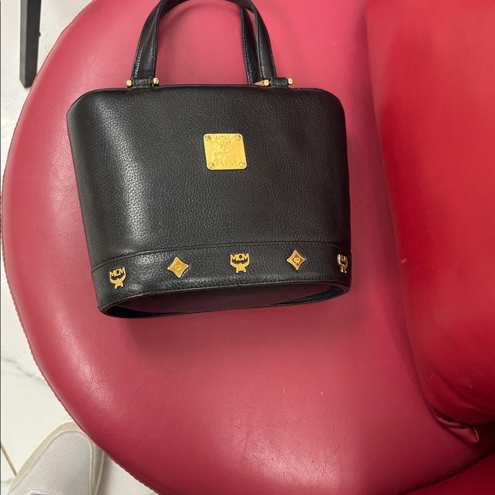 MCM Black Tote with Gold Detailing -Pristine Condition - Picture 16 of 16